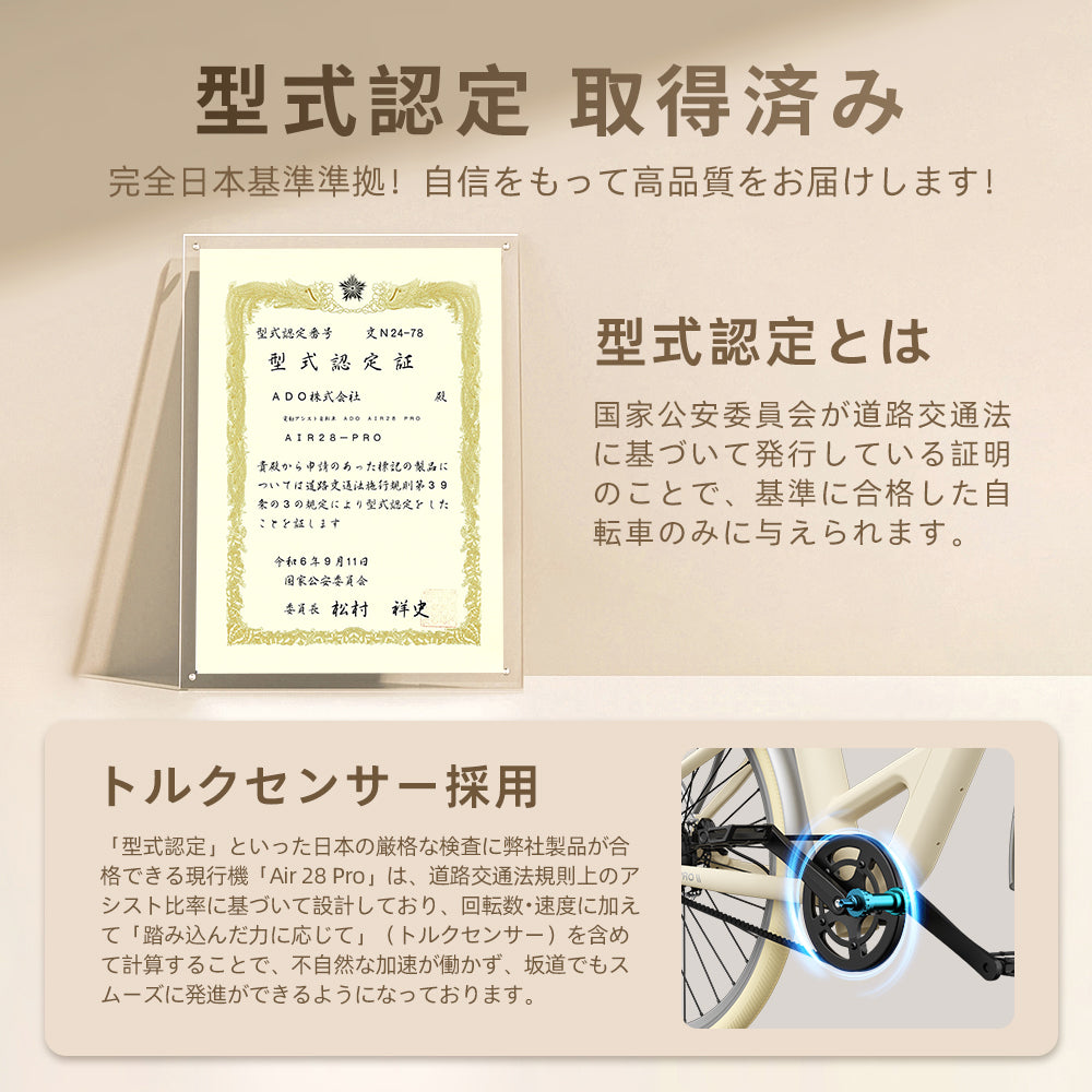 ADO Air 28 Pro 電動アシスト自転車