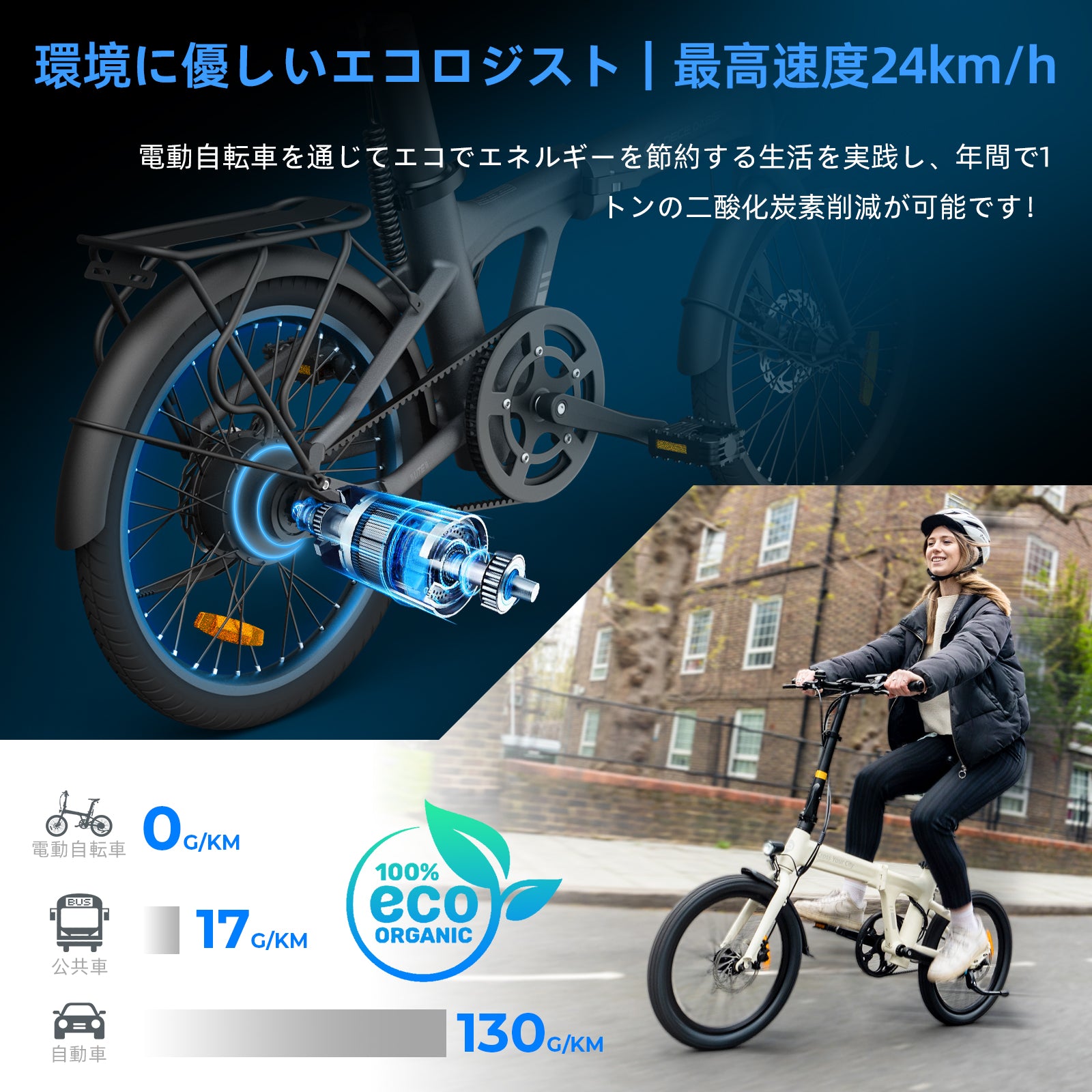 ADO Air 20 折りたたみ電動アシスト自転車